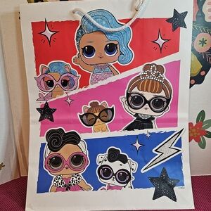 LOL Dolls Surprise Reusable Gift Bag Hallmark 10×10.5×5